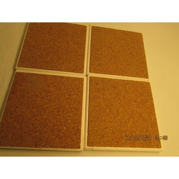 Ceramic California dolphin coasters set of 4 wave vintage sealife ocean - Picture 9 of 10